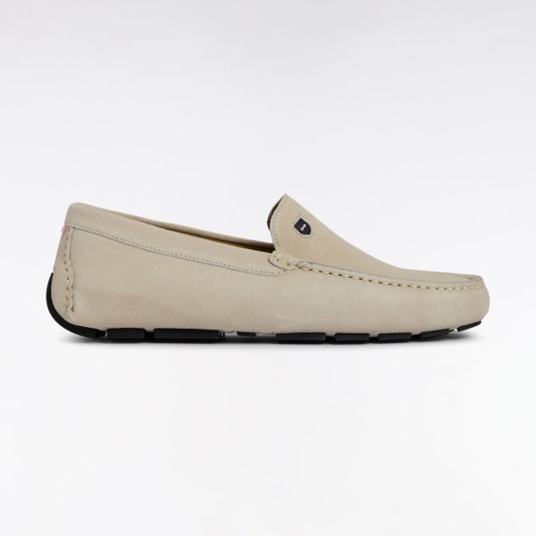 Mocassins En Cuir Suédé Écrus Eden Park