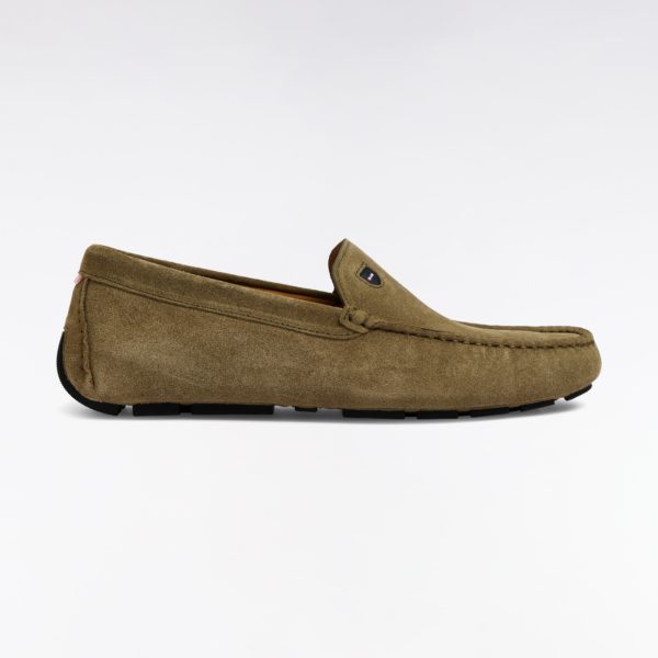 Mocassins En Cuir Suédé Kakis Eden Park