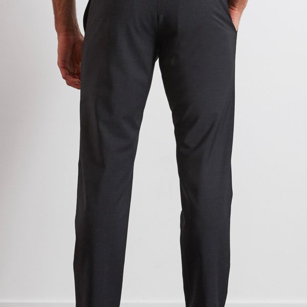 Pantalon Taille Élastiquée Gris Foncé Eden Park