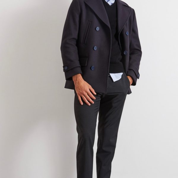 Pantalon Taille Élastiquée Gris Foncé Eden Park