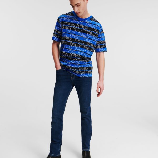 Karl Lagerfeld, Jean Skinny Klj, Homme, Bleu foncé délavé, Taille: L3634