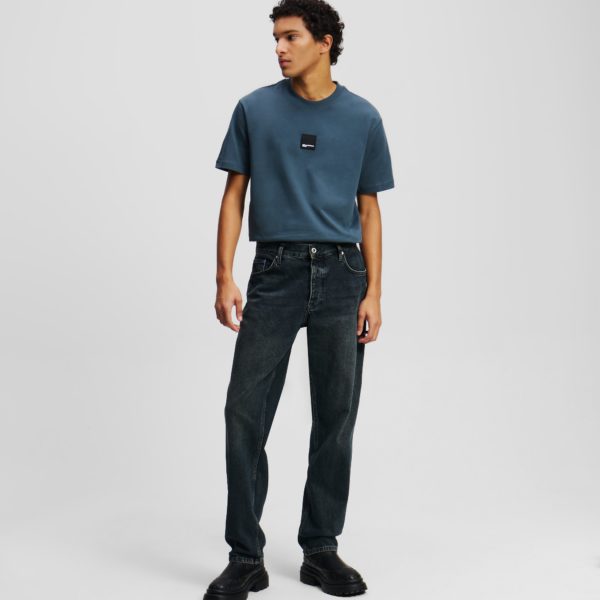 Karl Lagerfeld, Jean Fuselé, Homme, Bleu délavé Noir, Taille: L3634