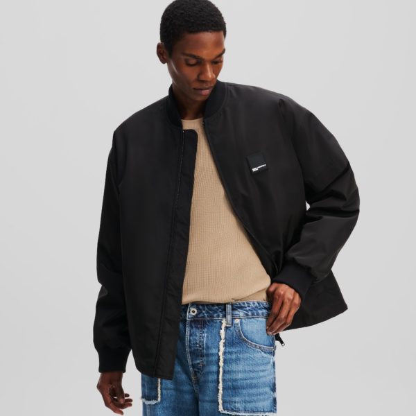 Karl Lagerfeld, Blouson Aviateur, Homme, Noir, Taille: XXXL