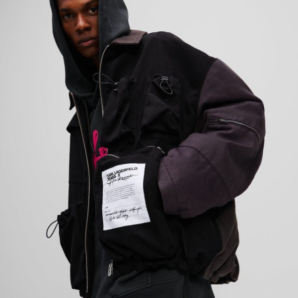 Karl Lagerfeld, Veste Style Utilitaire Klj X Atelier Reservé, Homme, Noir, Taille: XXS