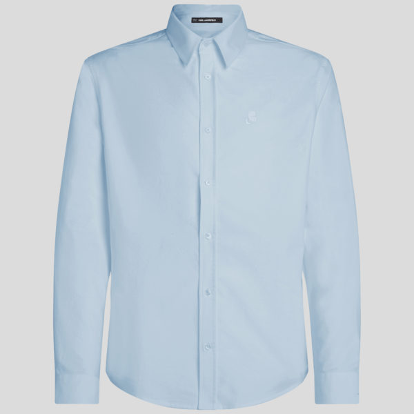 Karl Lagerfeld, Chemise Kameo Oxford Karl, Homme, Chambray doux, Taille: XXS
