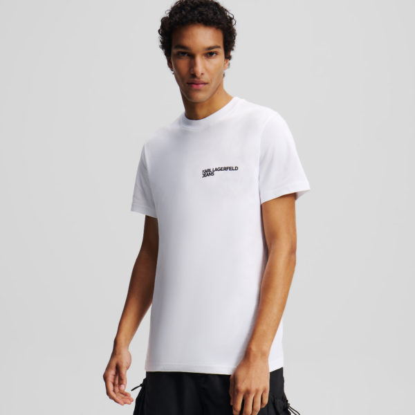 Karl Lagerfeld, T-shirt Ajusté, Homme, Blanc, Taille: XXXL