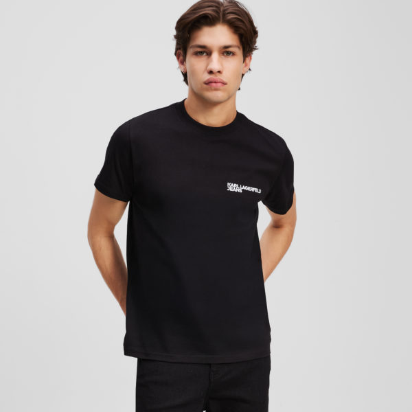Karl Lagerfeld, T-shirt Ajusté, Homme, Noir, Taille: XXXL