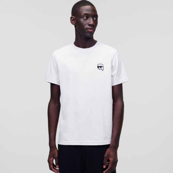 Karl Lagerfeld, T-shirt Ikon Avec Empiècement, Homme, Blanc, Taille: XXXL