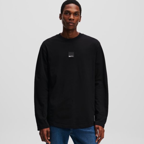 Karl Lagerfeld, T-shirt À Manches Longues, Homme, Noir, Taille: XXXL