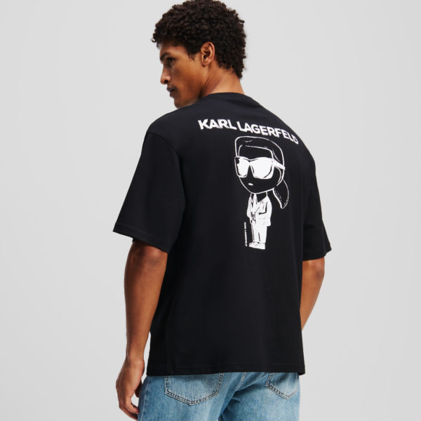 Karl Lagerfeld, T-shirt Ikon, Homme, Noir, Taille: XXXL
