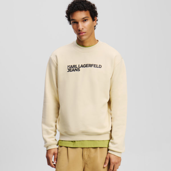 Karl Lagerfeld, Sweat-shirt À Logo Klj, Homme, Frêne de bois, Taille: XXXL