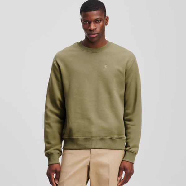 Karl Lagerfeld, Sweat-shirt Karl Kameo, Homme, Vert foncé, Taille: XXXL