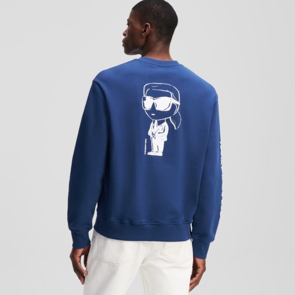 Karl Lagerfeld, Sweat-shirt Ikon, Homme, Bleu crépusculaire, Taille: XXXL
