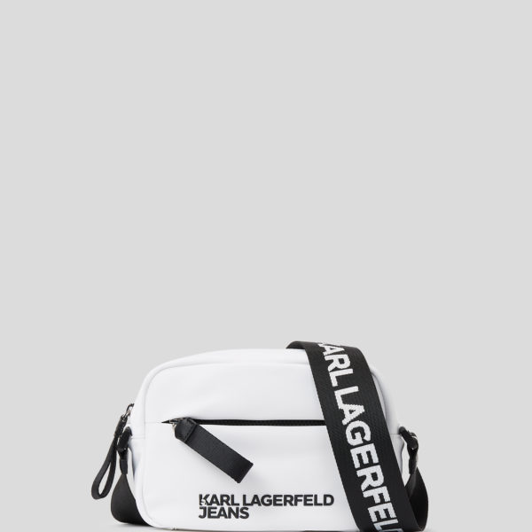 Karl Lagerfeld, Sac Bandoulière En Nylon, Homme, Blanc, Taille: X00