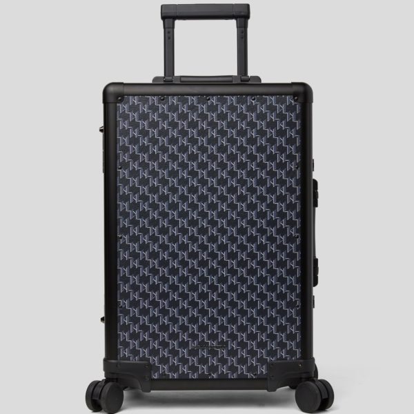 Karl Lagerfeld, Valise À Coque Rigide K/voyage, Homme, Monogramme bleu marine, Taille: X00