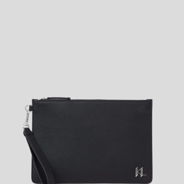Karl Lagerfeld, Petite Pochette K/plak, Homme, Noir, Taille: X00
