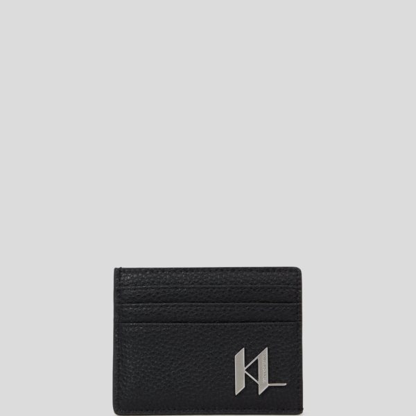 Karl Lagerfeld, Porte-cartes En Cuir K/plak, Homme, Noir, Taille: X00