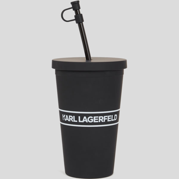 Karl Lagerfeld, Tasse À Emporter Avec Logo Karl, Homme, Noir, Taille: X00