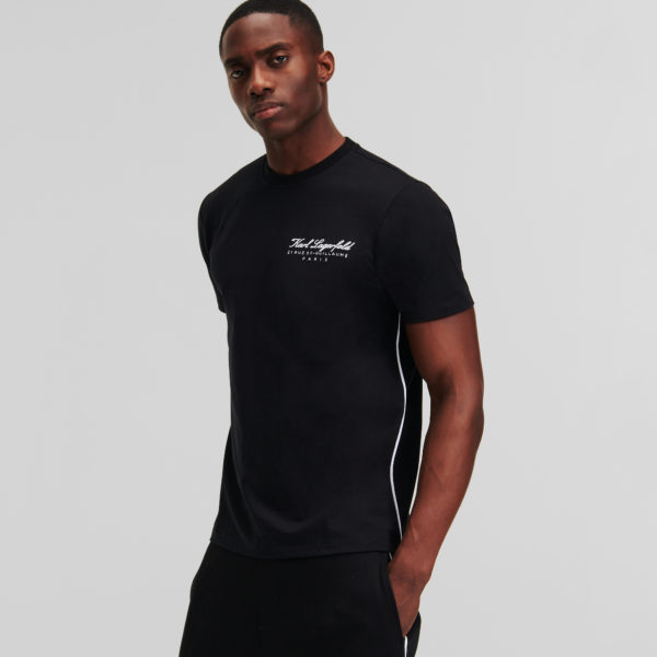 Karl Lagerfeld, T-shirt Loungewear Hotel Karl, Homme, Noir, Taille: XXXL