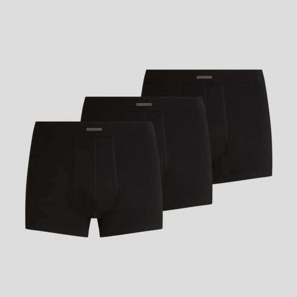 Karl Lagerfeld, Caleçons À Logo Métallisé Hotel Karl – Lot De 3, Homme, Noir, Taille: XXS