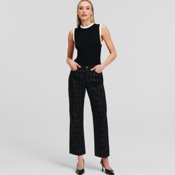 Karl Lagerfeld, Jean Girlfriend Karl Essential Kameo, Femme, Denim caméo noir, Taille: X30