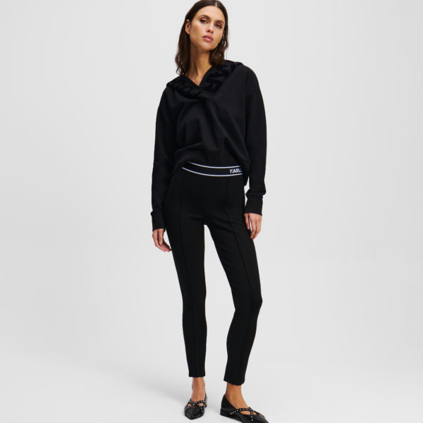 Karl Lagerfeld, Legging Avec Logo Karl, Femme, Noir, Taille: XXXL
