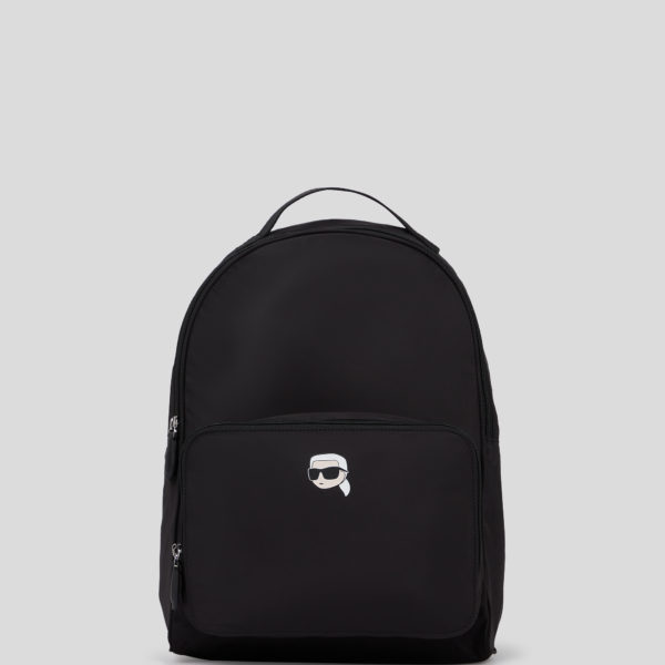 Karl Lagerfeld, Sac À Dos Compressible En Nylon Ikon, Femme, Noir, Taille: X00