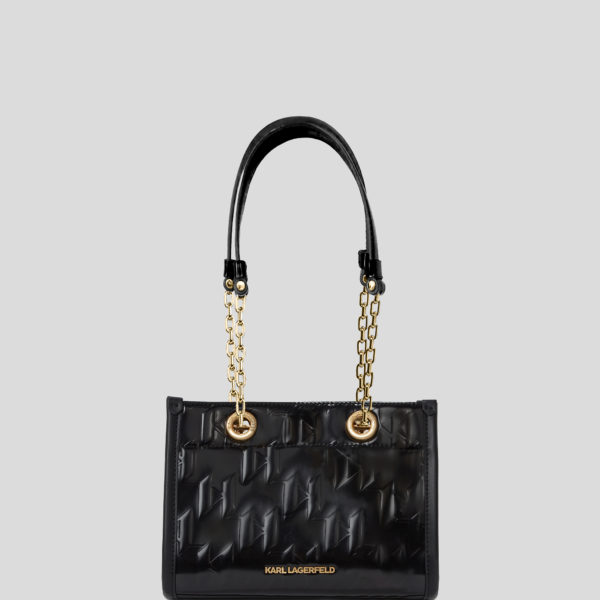 Karl Lagerfeld, Petit Sac Cabas Brillant K/skuare, Femme, Noir, Taille: X00