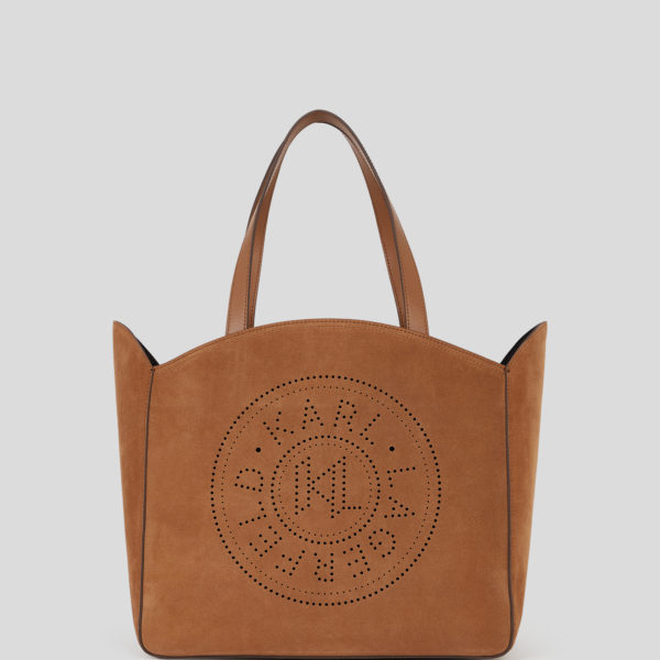 Karl Lagerfeld, Sac Cabas En Daim K/circle, Femme, Terra, Taille: X00