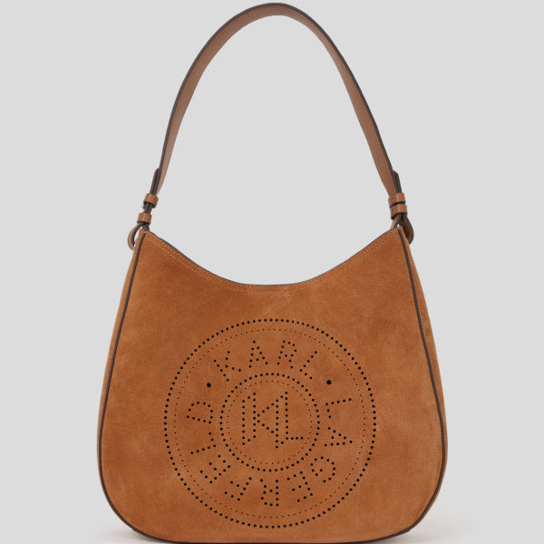 Karl Lagerfeld, Sac Besace En Daim K/circle, Femme, Terra, Taille: X00