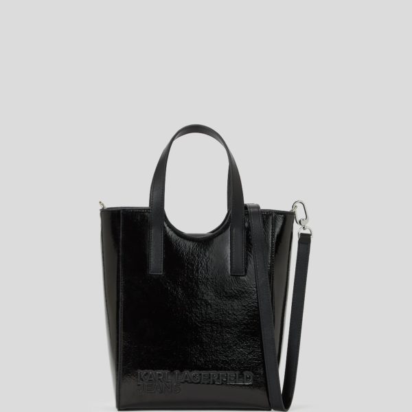 Karl Lagerfeld, Mini Sac Cabas En Simili Cuir, Femme, Noir, Taille: X00