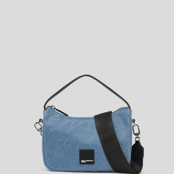 Karl Lagerfeld, Mini Sac Besace Avec Logo Encadré Klj, Femme, Bleu enduit, Taille: X00