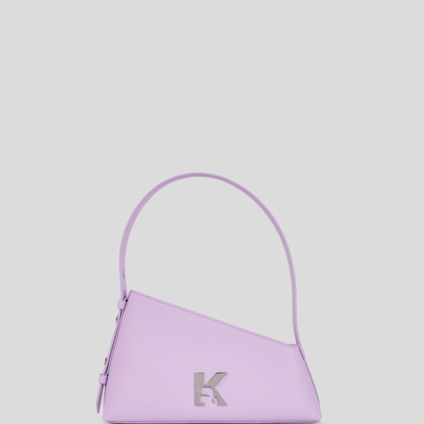 Karl Lagerfeld, Sac Porté Épaule Géométrique En Cuir, Femme, Lavendula, Taille: X00