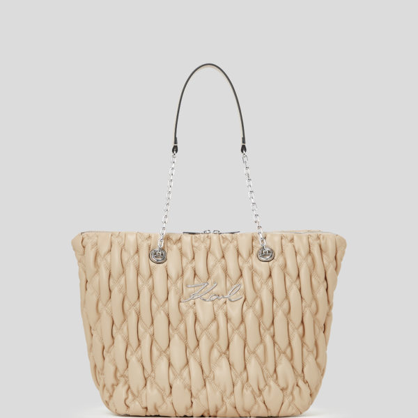 Karl Lagerfeld, Sac Cabas K/signature Kuilt, Femme, Trench Beige, Taille: X00