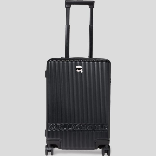 Karl Lagerfeld, Valise À Roulettes Rigide Ikon, Femme, Noir, Taille: X00