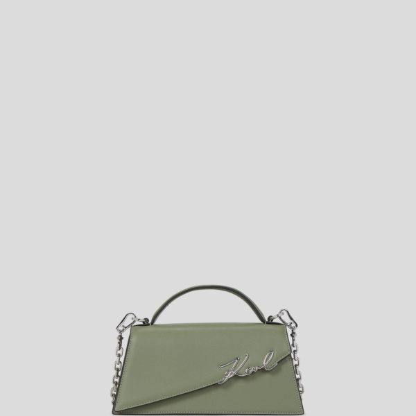 Karl Lagerfeld, Sac Bandoulière Fin K/signature, Femme, Vert d’huile, Taille: X00