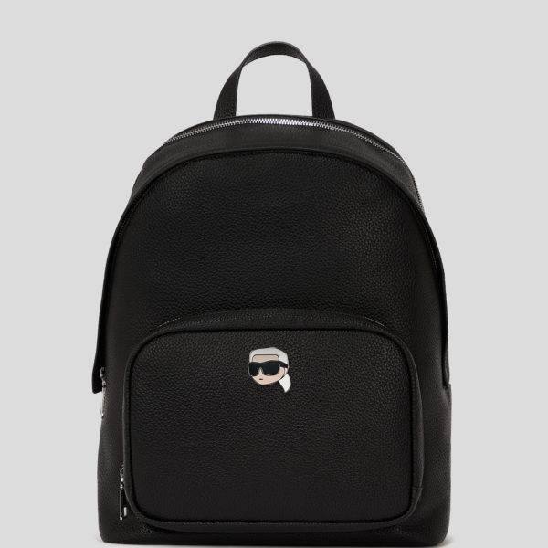 Karl Lagerfeld, Sac À Dos Ikon Grainé Medium, Femme, Noir, Taille: X00