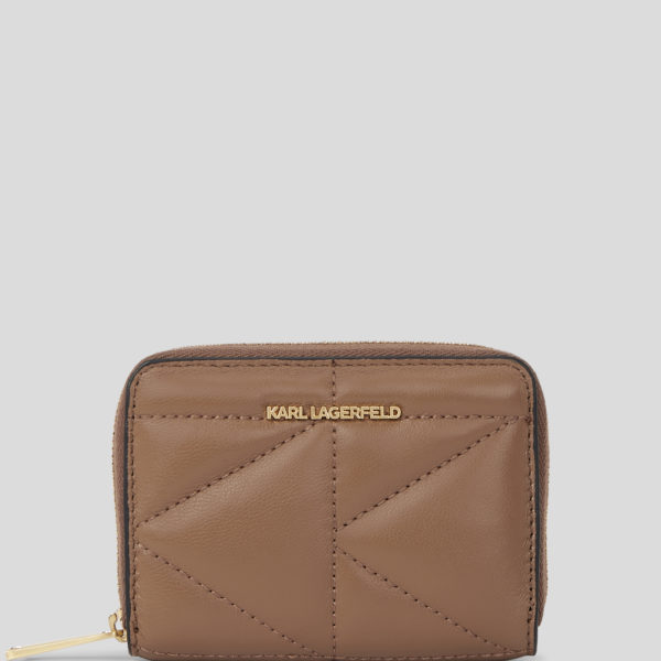 Karl Lagerfeld, Portefeuille Zippé K/kuilt, Femme, Terra, Taille: X00