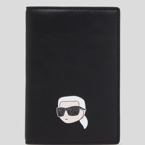 Karl Lagerfeld, Porte-passeport Ikon, Femme, Noir, Taille: X00