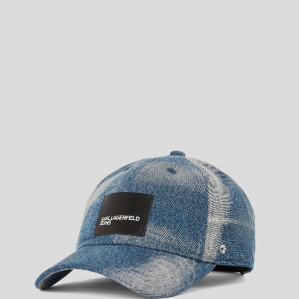 Karl Lagerfeld, Casquette En Denim Délavé, Femme, Denim blanchi, Taille: X00