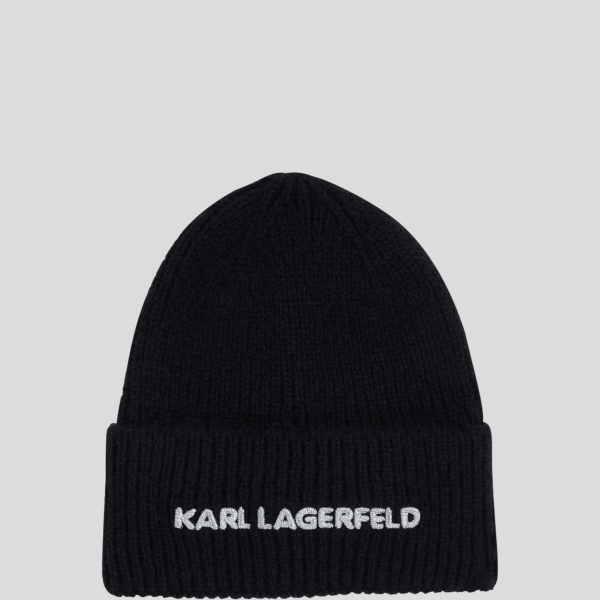 Karl Lagerfeld, Bonnet K/essential, Femme, Noir, Taille: X00