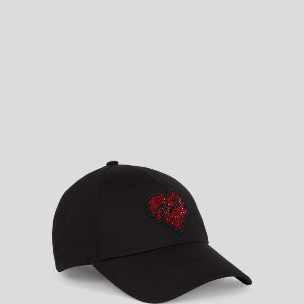 Karl Lagerfeld, Casquette K/heart, Femme, Noir, Taille: X00