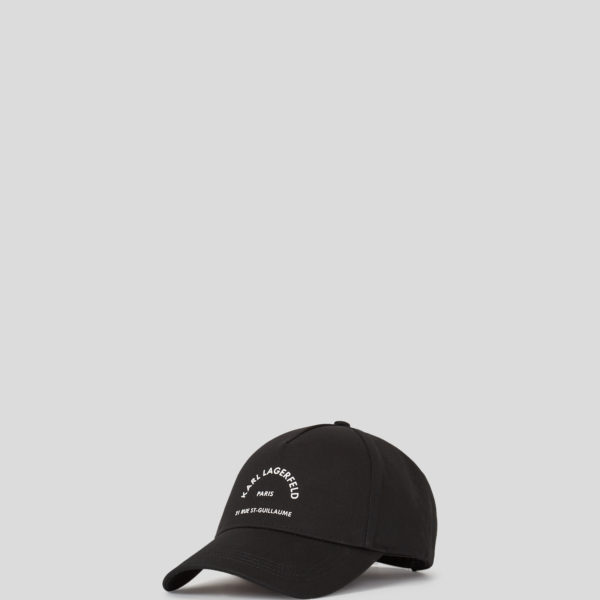 Karl Lagerfeld, Casquette Rue St-guillaume, Femme, Noir, Taille: X00