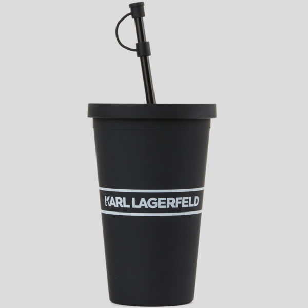 Karl Lagerfeld, Gobelet À Emporter Avec Logo Karl, Femme, Noir, Taille: X00