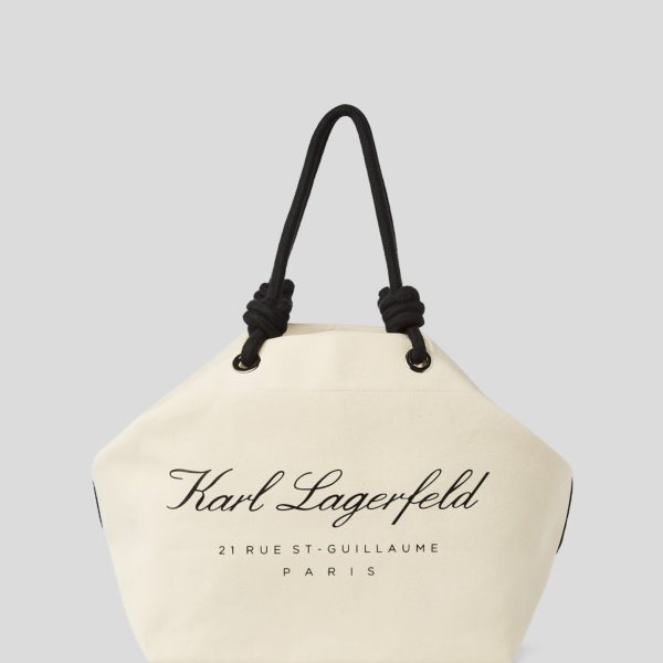 Karl Lagerfeld, Cabas De Plage Hotel Karl, Femme, Naturel, Taille: X00
