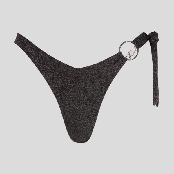 Karl Lagerfeld, Bas De Bikini En V K/signature, Femme, Noir, Taille: XXS