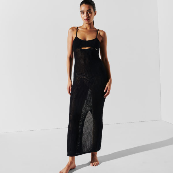 Karl Lagerfeld, Robe De Plage En Crochet, Femme, Noir, Taille: XXS