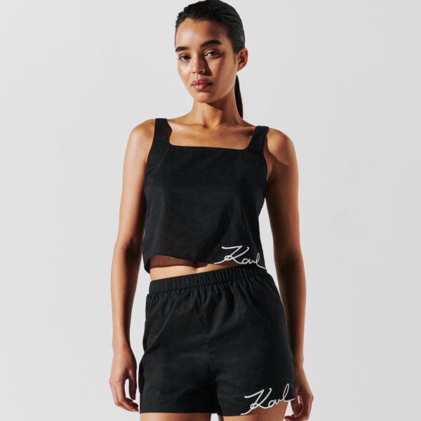 Karl Lagerfeld, Short De Plage K/signature, Femme, Noir, Taille: XXS