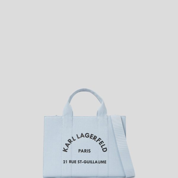 Karl Lagerfeld, Cabas Carré De Taille Moyenne Rue St-guillaume, Femme, Bleu Kentucky, Taille: X00