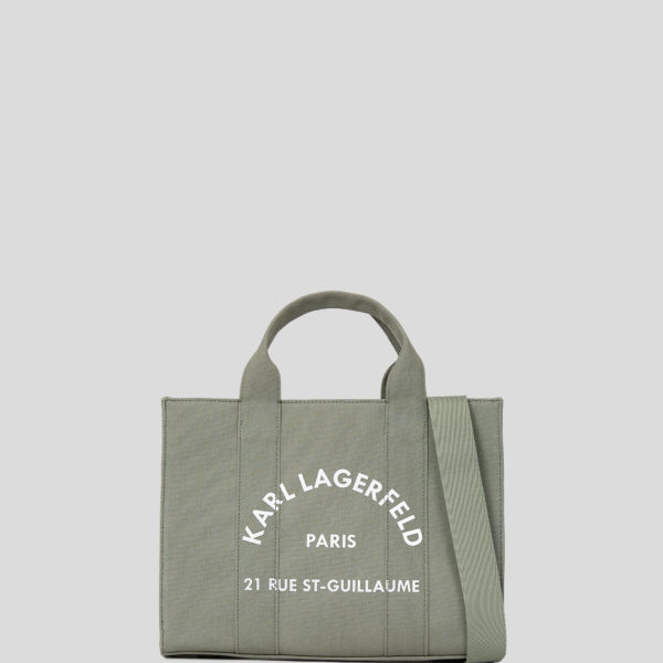 Karl Lagerfeld, Cabas Carré De Taille Moyenne Rue St-guillaume, Femme, Vert d’huile, Taille: X00
